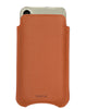 iPhone 15 / 15 Pro Tan Faux Leather Case with NueVue Patented Antimicrobial, Germ Fighting and Screen Cleaning Technology