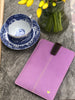 iPad mini Sleeve Case in Purple Canvas | Screen Cleaning Sanitizing Lining.