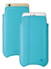 NueVue iPhone 6s Plus blue vegan leather case dual no window