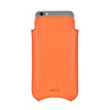 NueVue iPhone 8 plus vegan leather flame orange windowed rear