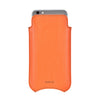 NueVue Vegan Leather Case Flame Orange rear no wallet