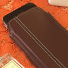 iPhone SE-1st Gen, 5 Sleeve Case in Burgundy Leather | Screen Cleaning Sanitizing Lining