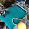 NueVue iPad Case Blue Vegan Leather lifestyle 2