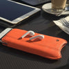 NueVue iPhone 6 Plus Orange Pouch cleaning case lifestyle 2