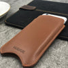 NueVue iPhone tan leather case lifestyle 3