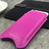 NueVue iPhone case pink leather with window lifestyle 3