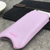 NueVue iPhone 11 Pro Max | iPhone Xs Max Case Faux Leather | Sugar Purple | Sanitizing Cleaning Case