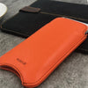 NueVue iPhone 8 plus vegan leather flame orange lifestyle 3