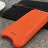 NueVue iPhone case orange faux lifestyle 3