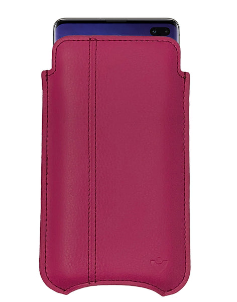 NueVue Samsung Galaxy S10+ Samba Red Leather Wallet Case