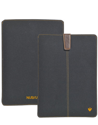 Samsung Galaxy Tab S2 Sleeve Case in Black Cotton Twill