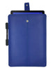 Samsung Galaxy Tab S4 Sleeve Case French Blue Faux Leather | Screen Cleaning and Sanitizing Lining.