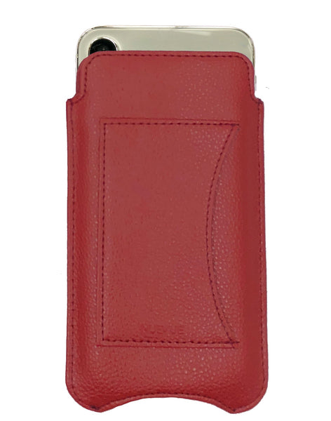 iPhone 14 / iPhone 14 Pro Rose Red Faux Leather Wallet Case