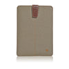NueVue iPad mini case Khaki Cotton Twill front
