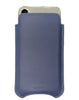 iPhone 16 / 16 Pro Blueberry Blue Leather Case with NueVue Patented Antimicrobial, Germ Fighting and Screen Cleaning Technology