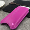 NueVue iPhone 14 Pro Max pink leather case lifestyle