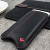 NueVue iPhone 14 Pro Max black leather case lifestyle