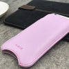 NueVue iPhone 14 Pro Max Case Purple Vegan self cleaning interior