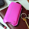 NueVue iPhone 6 6s pink leather case lifestyle 2