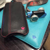 Black Leather iPhone SE case lifestyle 2