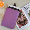 NueVue iPad mini case purple canvas self cleaning interior lifestyle