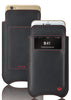 NueVue iPhone case black leather with window dual