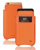 NueVue iPhone 11 Pro Max | iPhone Xs Max Case Faux Leather | Flame Orange | Sanitizing Cleaning Case