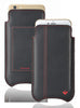 NueVue iPhone 13 mini case black leather self cleaning interior