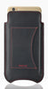 NueVue iPhone 6 black leather case rear
