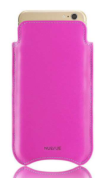 Luner - for iPhone 14 Pro (6.1) - Vegan Leather Phone Case [Compatible  with MagSafe] for Women and Girls - Pink