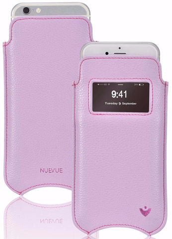 NueVue vegan leather case for iphone 6 sugar purple dual