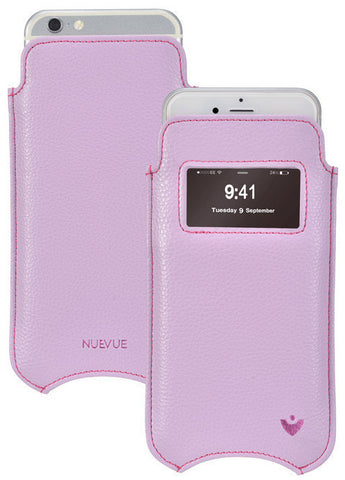 NueVue iPhone 6 Plus Vegan Faux Leather Case Windowed dual