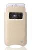 NueVue iPhone 6 Plus white leather cleaning case window front