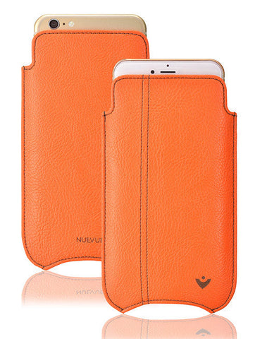 Apple iPhone 13 mini Case | Kumquat Vegan Leather | Screen Cleaning Sanitizing Lining