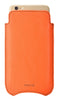 NueVue iPhone 6 Plus Orange Pouch cleaning case no wallet rear