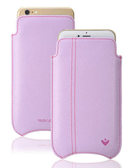 Apple iPhone 13 mini Pouch Case | Sugar Purple Vegan Leather |  Screen Cleaning Sanitizing Lining