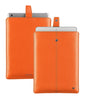 NueVue iPad case orange vegan leather dual