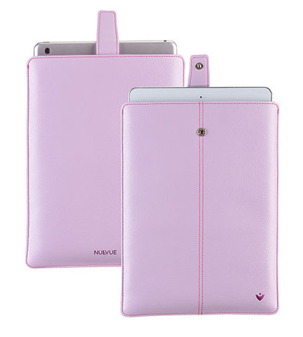 iPad Sleeve Case in Purple Vegan Leather | Screen Cleaning Sanitizing Lining