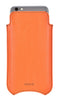 NueVue iPhone 6 Plus Orange Pouch cleaning case windowed no wallet rear