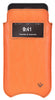 NueVue iPhone 6 Plus Orange Pouch cleaning case windowed front