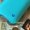 NueVue iPhone 6 Plus Case Blue Vegan leather self cleaning case lifestyle 3