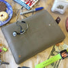 NueVue iPad case Khaki cotton twill self cleaning case