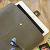 iPad Sleeve Case in Khaki Cotton Twill | Screen Cleaning Sanitizing Lining.