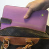 iPad Sleeve Case in Purple Canvas | Screen Cleaning and Sanitizing Lining.