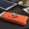 NueVue iPhone case orange faux lifestyle 2