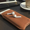 iPhone 6 Plus Case Tan Leather NueVue Cleaning Case lifestyle 2