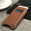NueVue iPhone 8 / 7 tan leather case lifestyle 1