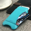 NueVue iPhone 11 Pro Max | iPhone Xs Max Wallet Case Faux Leather | Teal Blue | Sanitizing Case