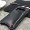 NueVue iPhone case black leather with window lifestyle 1
