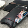 NueVue iPhone 8 / 7 black leather case lifestyle 3